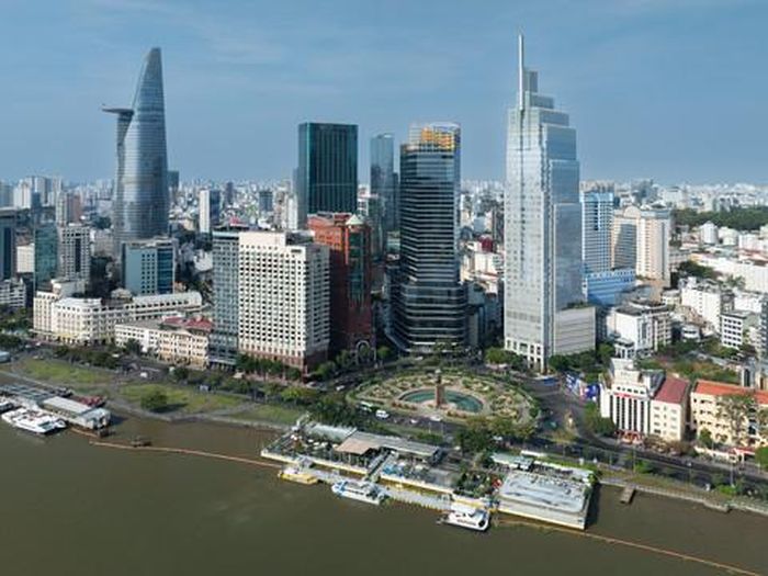 Trung tâm TPHCM nhìn từ trên cao