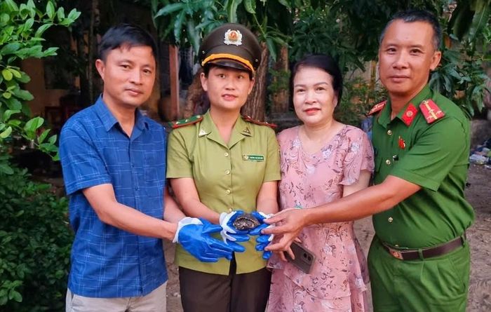 Cá thể rùa do ông Nguyễn Hoàng Phi, trú tại TDP Phú Hải, phường Thuận An, tự nguyện giao nộp