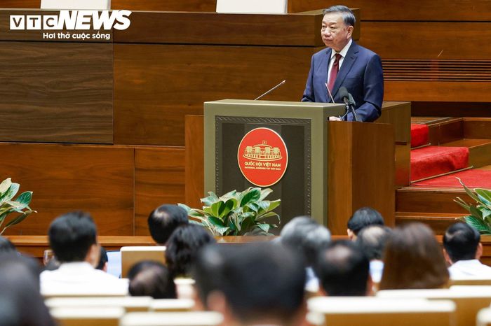 Tổng Bí thư, Chủ tịch nước Tô Lâm phát biểu chỉ đạo hội nghị toàn quốc sáng 3/9. (Ảnh: Viên Minh)