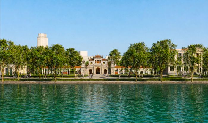 Phối cảnh chùa Báo Ân.