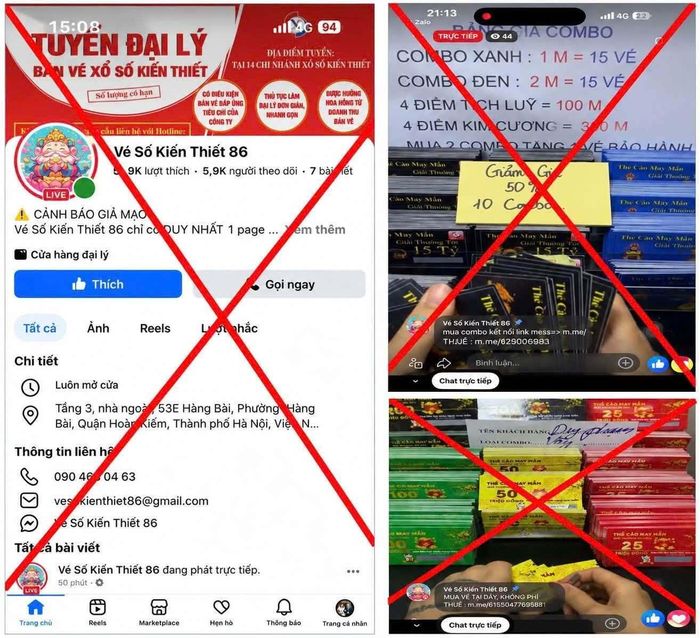 Fanpage, Facebook có dấu hiệu lừa đảo.