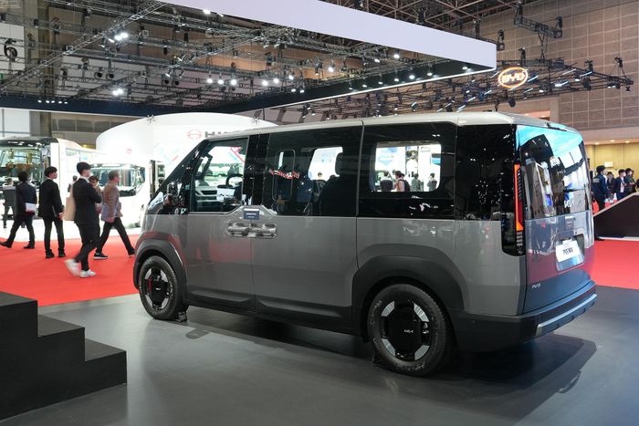 KIA PV5 trưng bày tại Triển lãm phương tiện di chuyển Nhật Bản. Ảnh: Hoàng Linh