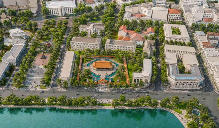 Ý tưởng tổng thể nghiên cứu tổ chức không gian hồ Hoàn Kiếm như một quảng trường lớn - biểu tượng của Thủ đô, kết hợp với Quảng trường Cách mạng Tháng Tám và Nhà hát Lớn để hình thành không gian “Lịch sử - Văn hóa - Nghệ thuật”. Trọng tâm là mở rộng kết nối xung quanh hồ, đặc biệt ở phía Bắc và phía Đông; tái thiết, tái cấu trúc các không gian sinh hoạt cộng đồng, quảng trường và công viên cây xanh; cải tạo, chỉnh trang các công trình kiến trúc điểm nhấn; tạo sự gắn kết hài hòa giữa kiến trúc cũ và kiến trúc mới; tổ chức không gian đa dạng, linh hoạt, phục vụ các hoạt động, sự kiện của Thủ đô.