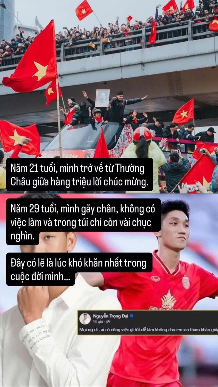 Trải lòng của Trọng Đại ở giai đoạn khó khăn của cuộc đời.