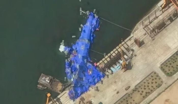 KCNA ban đầu cho biết một số phần đáy tàu bị nghiền nát. Tuy nhiên, sau khi kiểm tra phần dưới nước và bên trong chiến hạm, Triều Tiên tuyên bố không phát hiện lỗ thủng như thông tin sơ bộ.
