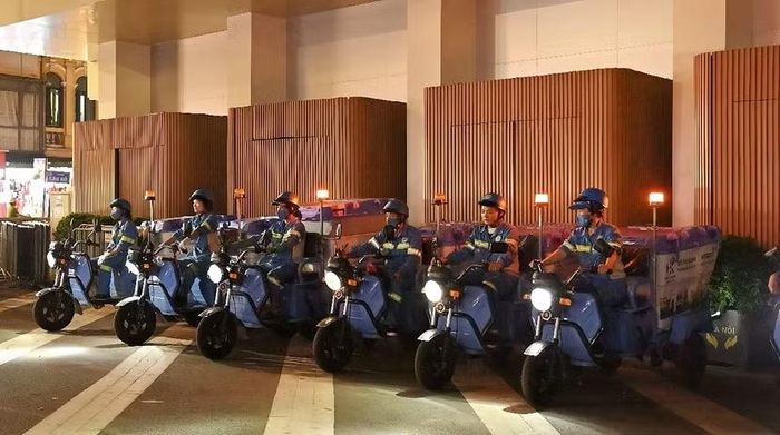 URENCO Hà Nội triển khai thử nghiệm có kiểm soát mô hình xe điện chuyên dùng vệ sinh môi trường tại phường Hoàn Kiếm