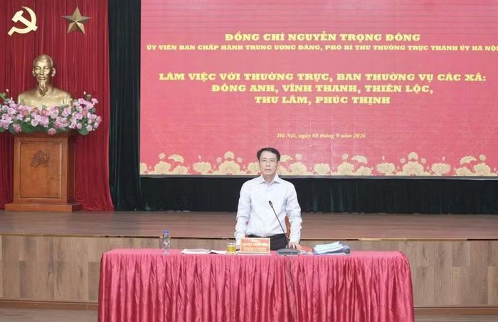 Phó Bí thư Thường trực Thành ủy Nguyễn Trọng Đông phát biểu (Ảnh: Phạm Hùng)