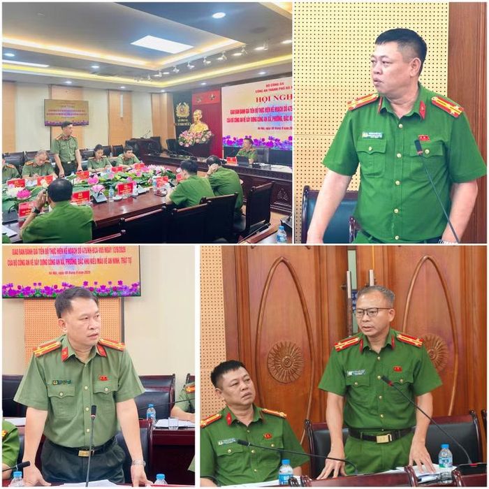 Đại diện lãnh đạo, chỉ huy các đơn vị tham luận tại hội nghị