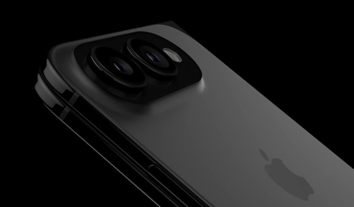  iPhone gập dự kiến trang bị 2 camera sau. Ảnh: Jon Prosser. 