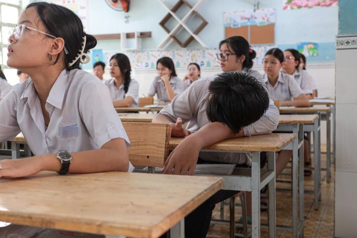  Học sinh trong kỳ thi lớp 10 TP.HCM. Ảnh minh họa: Khương Nguyễn.