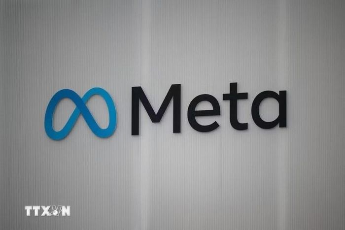 Biểu tượng của Tập đoàn Meta. Ảnh: TTXVN