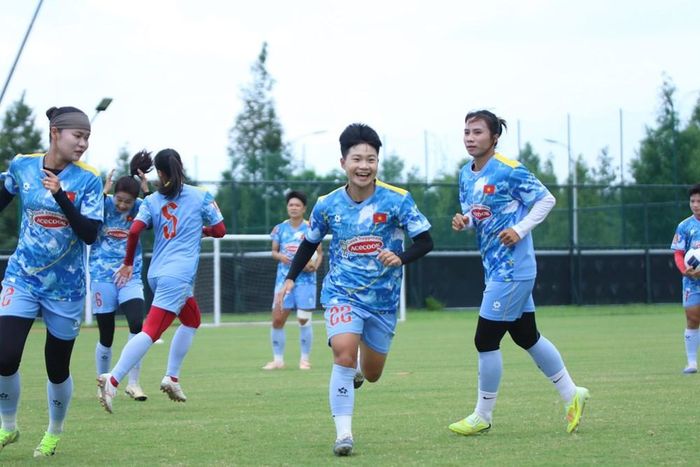 Các tuyển thủ có tâm lý thoải mái tại buổi tập