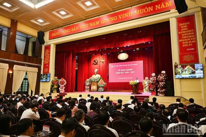 Quang cảnh lễ khai giảng năm học 2026-2027. (Ảnh: DUY LINH)