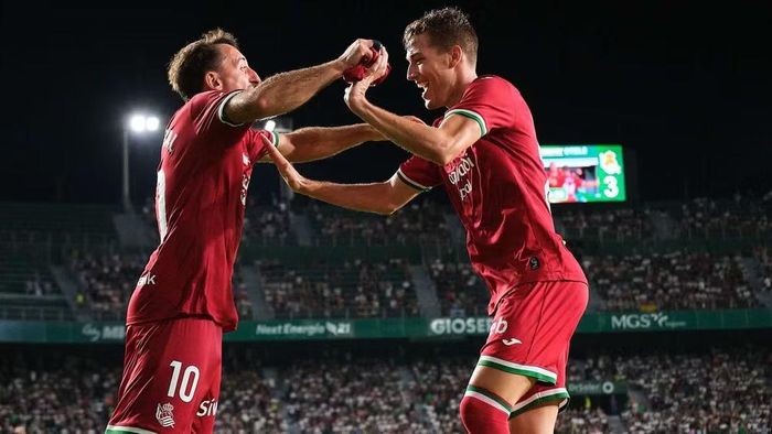 Real Sociedad giành chiến thắng nghẹt thở trước Elche. (Ảnh: Real Sociedad)