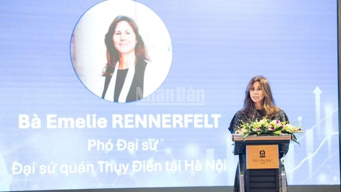 Phó Đại sứ Thụy Điển tại Việt Nam, bà Emelie Rennerfelt. (Ảnh: HNV)