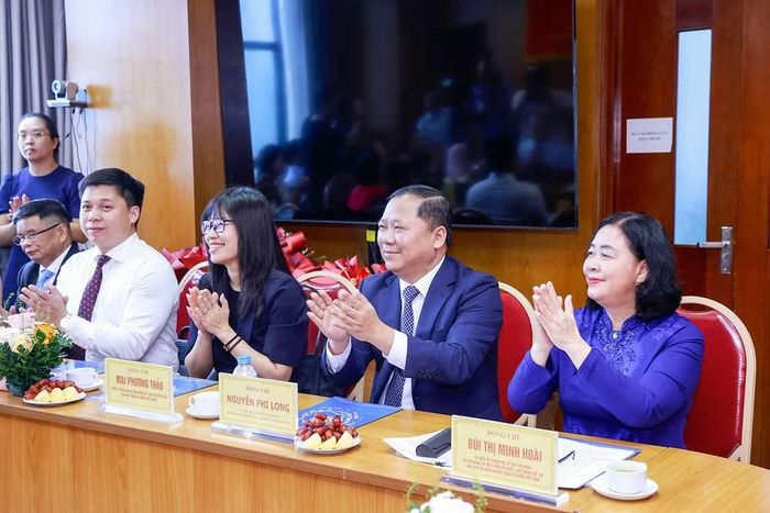 Các đại biểu dự buổi lễ. (Ảnh: Ủy ban Trung ương Mặt trận Tổ quốc Việt Nam cung cấp)