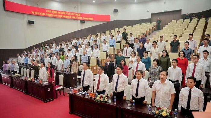 Vụ Địa phương 2 long trọng tổ chức Lễ kỷ niệm 50 năm thành lập. (Ảnh: PHẠM THỦY)