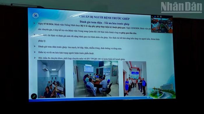 Công tác chuẩn bị trước ca ghép gan. (Ảnh: KHANG ANH)