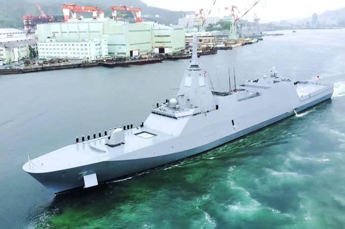 Tàu hộ vệ lớp Mogami có tên JS Niyodo của Nhật Bản. Ảnh: South China Morning Post