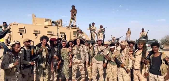 Quân đội Yemen ăn mừng bước tiến ở Jawf ngày 7/9. (Nguồn:X)