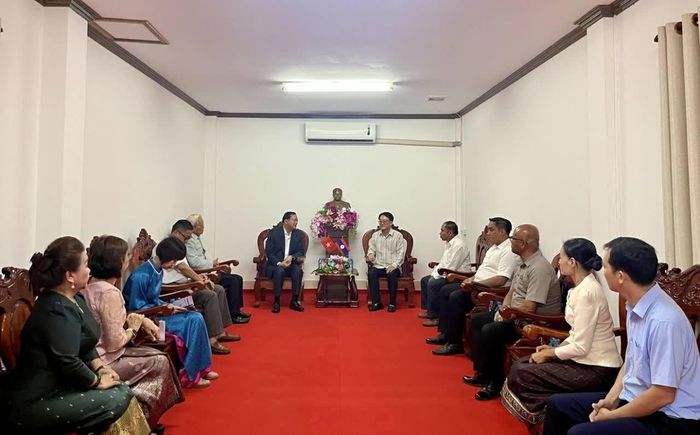 Quang cảnh buổi tiếp. (Nguồn: Tổng Lãnh sự quán Việt Nam tại Savannakhet)