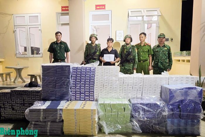 Tang vật trong chuyên án TN826 của Bộ đội Biên phòng tỉnh Tây Ninh bắt giữ 14.900 bao thuốc lá nhập lậu. Ảnh: Hải Bằng