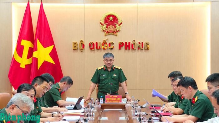 Thượng tướng Nguyễn Văn Hiền phát biểu chỉ đạo tại hội nghị. Ảnh: Hồng Pha