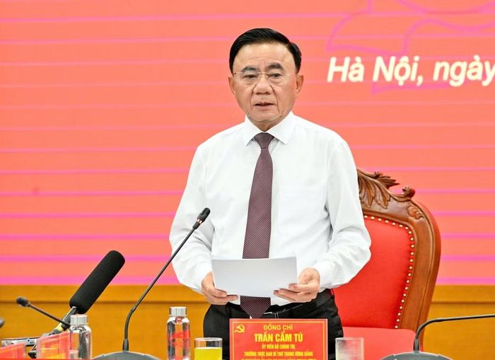 Thường trực Ban Bí thư Trần Cẩm Tú. Ảnh: PV.
