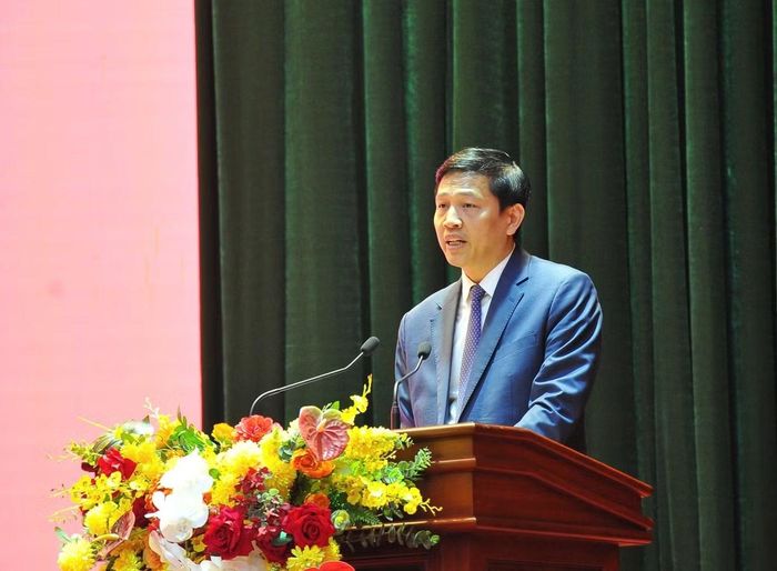 Ông Vũ Hoàng Anh - Phó Bí thư Tỉnh ủy được bầu giữ chức Chủ tịch Ủy ban MTTQ tỉnh Lạng Sơn. Ảnh: Báo LS.