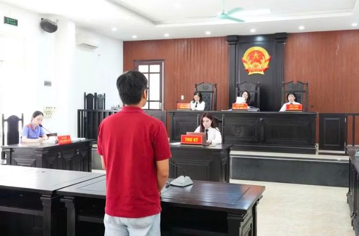 Phiên tòa xét xử bị cáo Nguyễn Đình Quý.