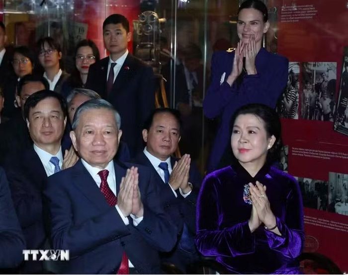 Tổng Bí thư, Chủ tịch nước Tô Lâm và Phu nhân dự lễ khai trương. Ảnh: TTXVN.