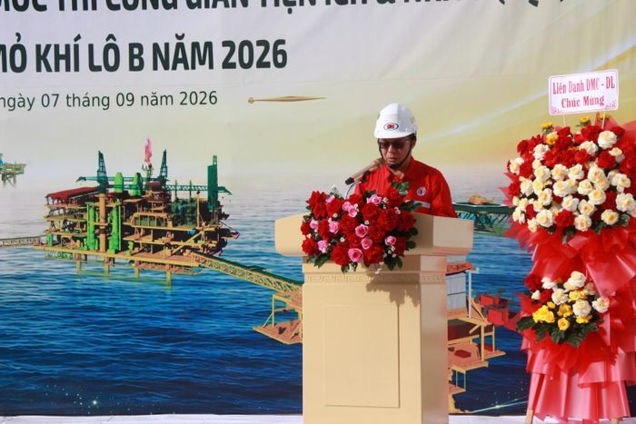 Ông Dương Trung Chương - Chủ tịch Công đoàn Xí nghiệp Xây lắp Liên doanh Việt – Nga Vietsovpetro phát động thi đua