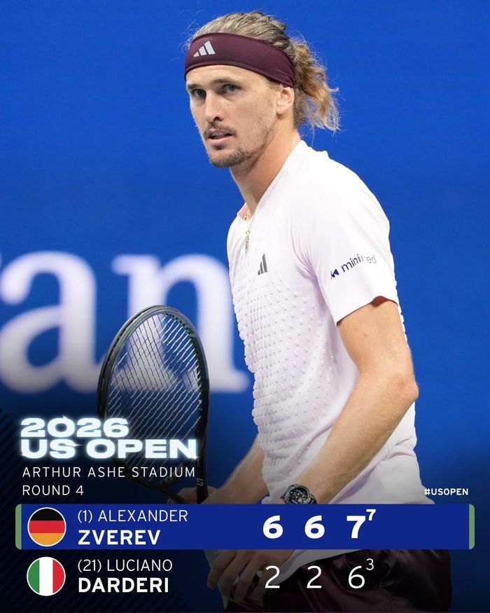 Zverev tiếp tục hành trình chinh phục US Open 2026 - Ảnh: US Open