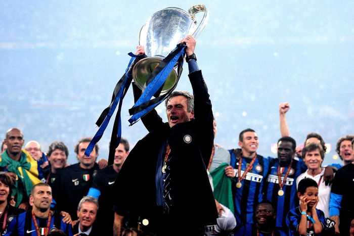 Lần gần nhất Mourinho giành Champions League diễn ra với Inter, tại chính Bernabeu. Ảnh: UEFA