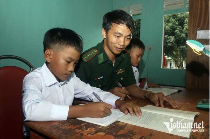 Thò Bá Xa những ngày đầu về mái nhà ở Đồn Biên phòng Nậm Càn. Ảnh: ĐBP Nậm Càn cung cấp