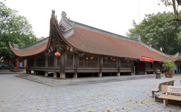Đền Đồng Bằng với hệ thống kiến trúc gỗ và nghệ thuật chạm khắc phong phú. (Nguồn: Vietnam+)