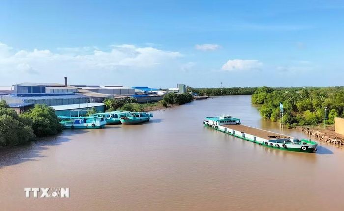 Khu công nghiệp Hòa Trung ở phường Hòa Thành, tỉnh Cà Mau. (Ảnh: Tuấn Phi/TTXVN)