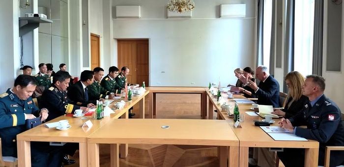 Quang cảnh cuộc hội kiến. (Ảnh: Kiều Trinh/Vietnam+)