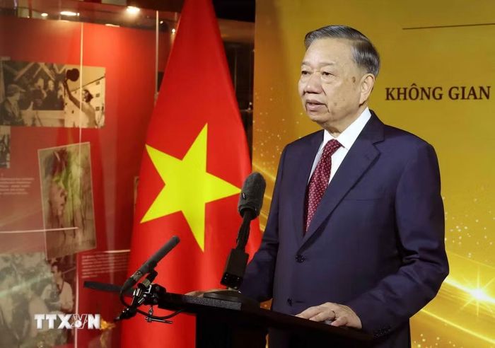 Tổng Bí thư, Chủ tịch nước Tô Lâm phát biểu. (Ảnh: Thống Nhất/TTXVN)