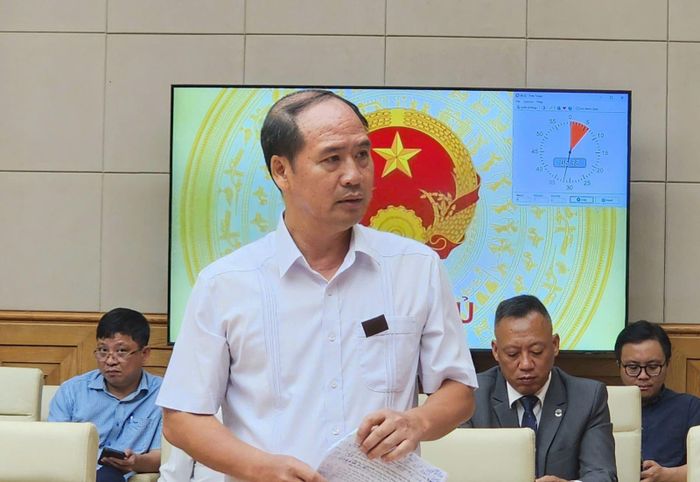 Thứ trưởng Bộ Nội vụ Nguyễn Văn Hồi phát biểu tại buổi làm việc. Ảnh: Chu Thanh Vân