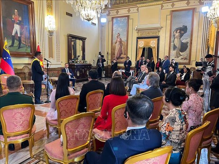 Quang cảnh sự kiện. Ảnh: Phủ Tổng thống Venezuela/TTXVN phát