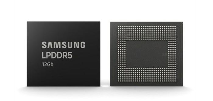 Chip Samsung DRAM LPDDR5 12 GB dành cho các thiết bị di động. Ảnh: Samsung