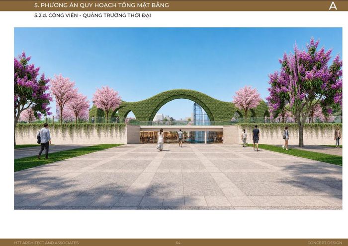 Phương án quy hoạch tổng mặt bằng Công viên - Quảng trường Thời đại
