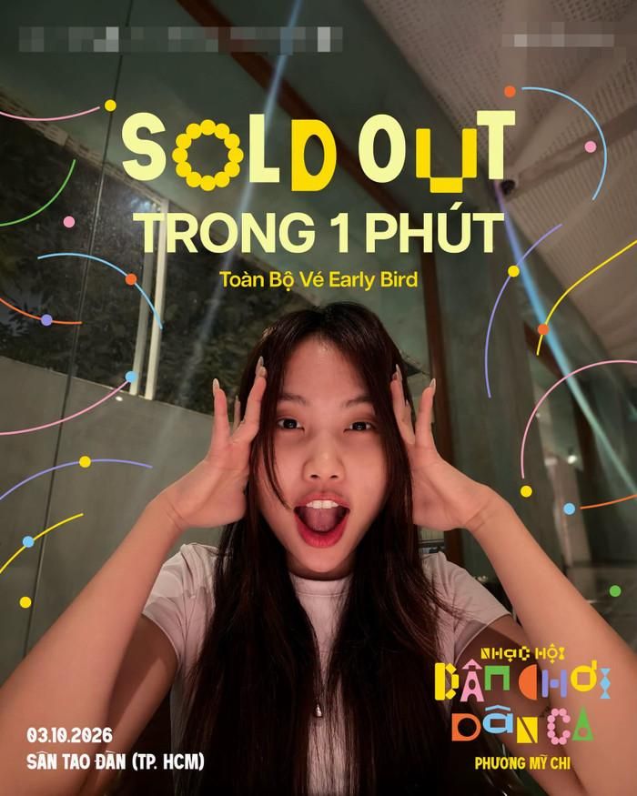 Trước đó, Phương Mỹ Chi mở bán hạng vé Early Bird cho Dân Chơi Dân Ca. Chỉ sau khoảng một phút, toàn bộ vé đã được bán hết.