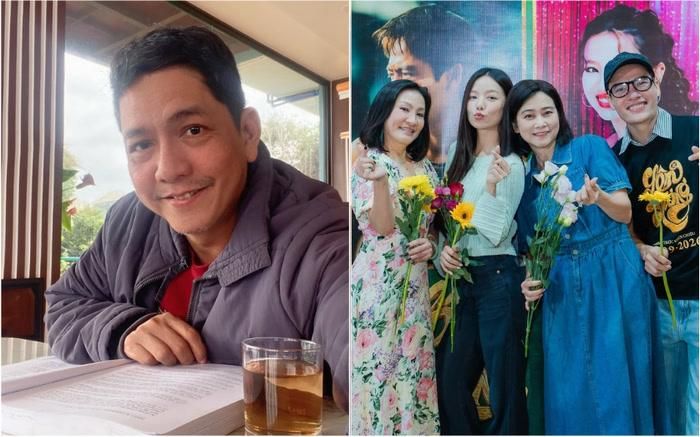 Đạo diễn Đức Thịnh dành nhiều lời khen cho Lên hương và dàn diễn viên sau buổi chiếu sớm. 