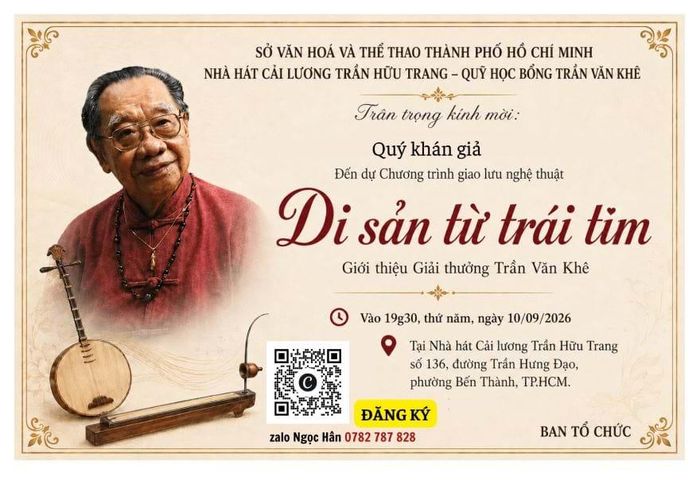 Thư mời và QR Code. 