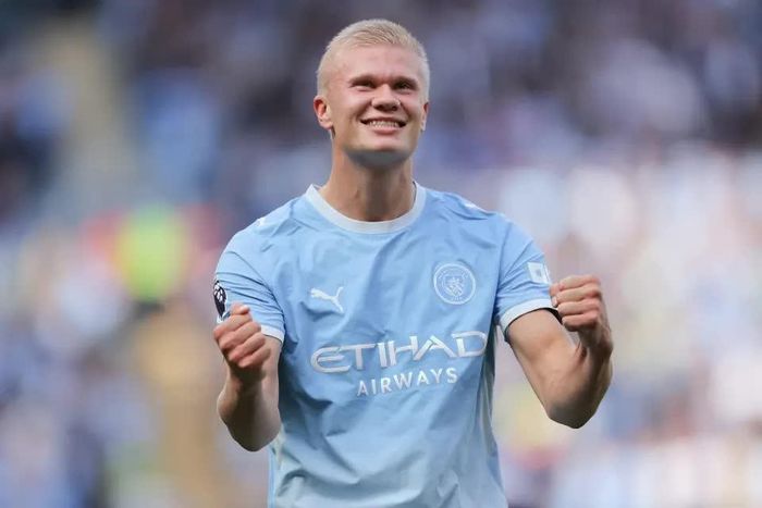 Haaland trong màu áo Man City. Ảnh: Getty