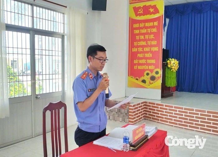 Đại diện Viện kiểm sát tại phiên tòa