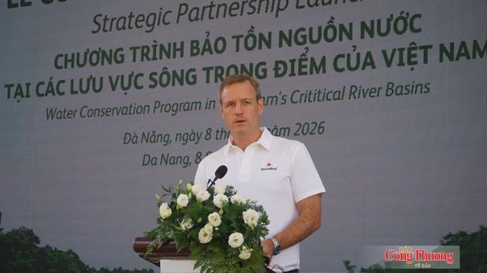 Ông Wietse Mutters, Tổng giám đốc điều hành HEINEKEN Việt Nam phát biểu tại chương trình.