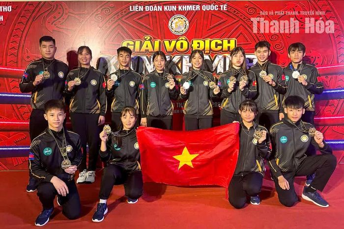 Các VĐV Thanh Hóa tham gia Giải Vô địch Kun Khmer châu Á.